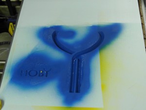 Blue Stencil Ink